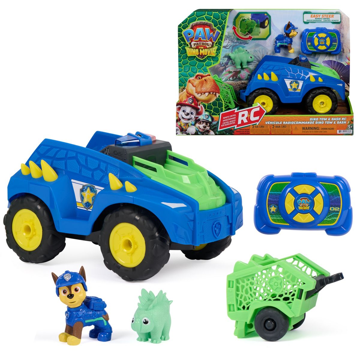 PAW Patrol: The Dino Movie, Dino Tow & Dash RC — image 1