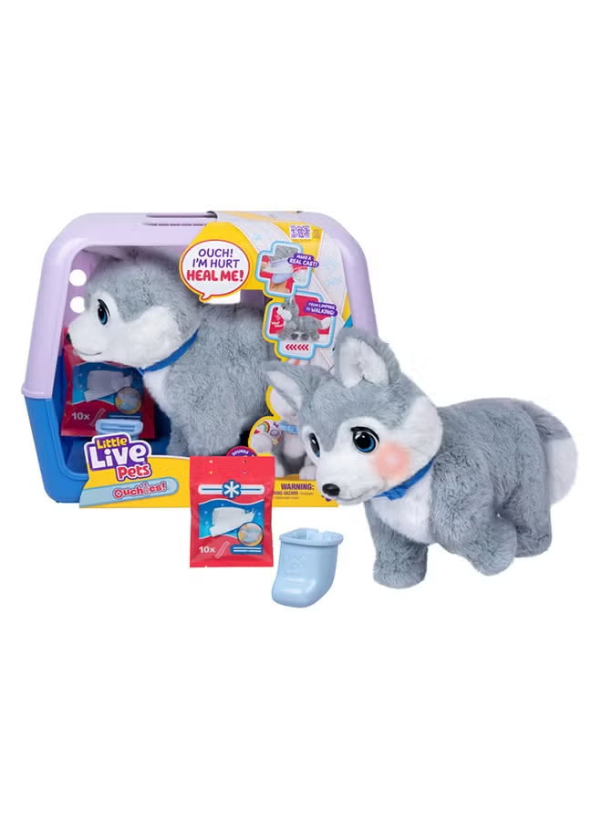 Little Live Pets Ouchies Deluxe Single Pk Aspen Husky 26680 — image 1
