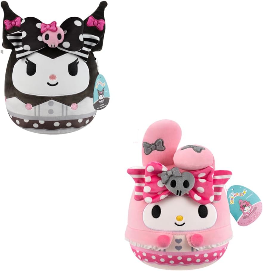 10" Squishmallows Hello Kitty Friends Plush - Kuromi or My Melody — image 1