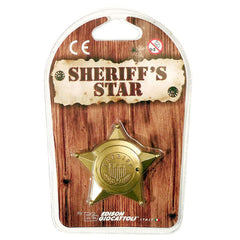 Edison Giocattoli Sheriff s Badge Star Gold - Colorland Toys