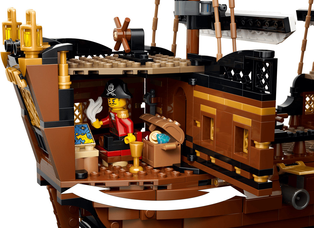 LEGO Creator 31387 Mythical Pirate Ship 3-in-1 Building Set — view 10