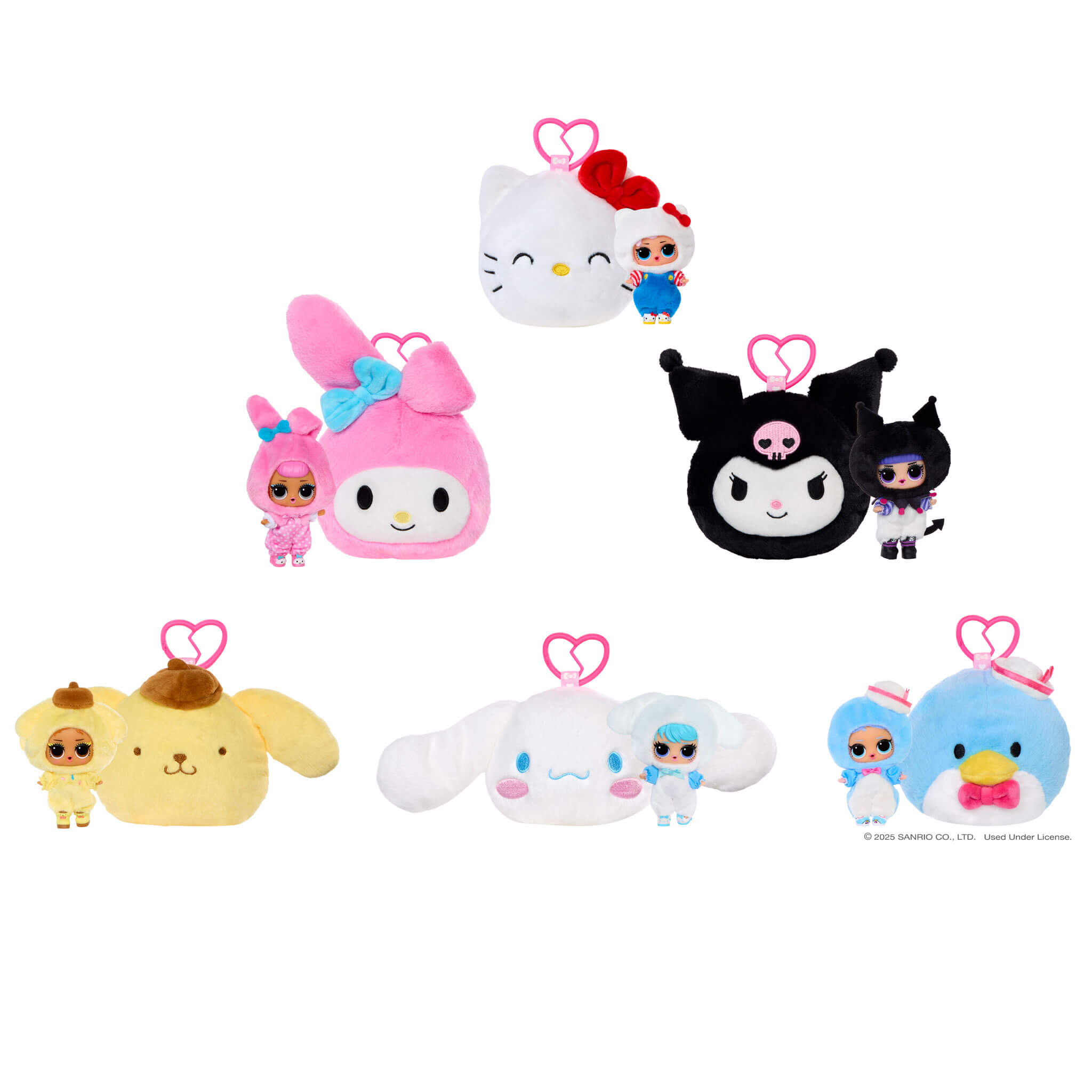LOL Surprise Loves Hello Kitty™ Reversible Plush Surprise Keychain — view 10