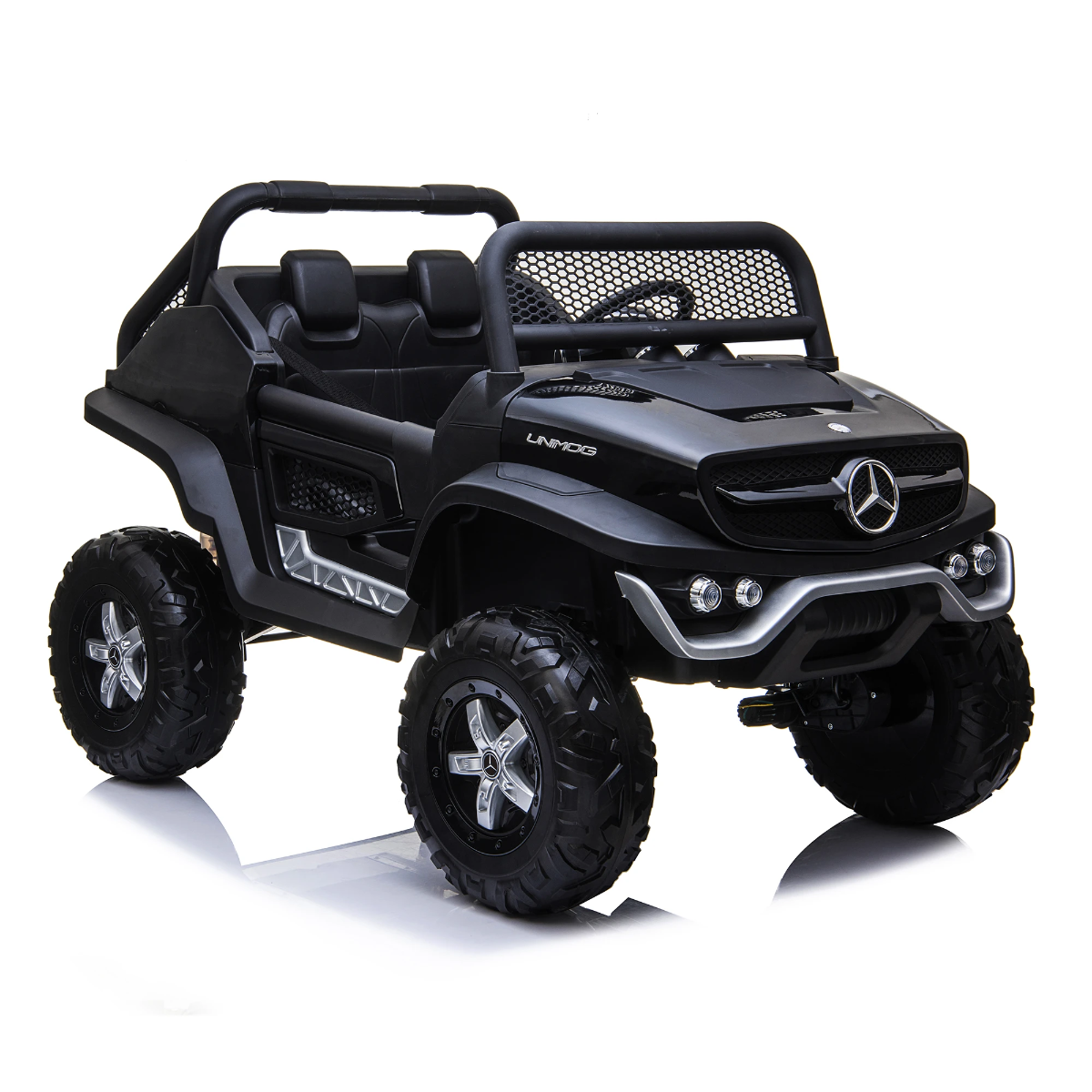 Mercedes-Benz AMG Unimog 4x4 Two Seat Ride On Car Black 7988 - Colorland Toys