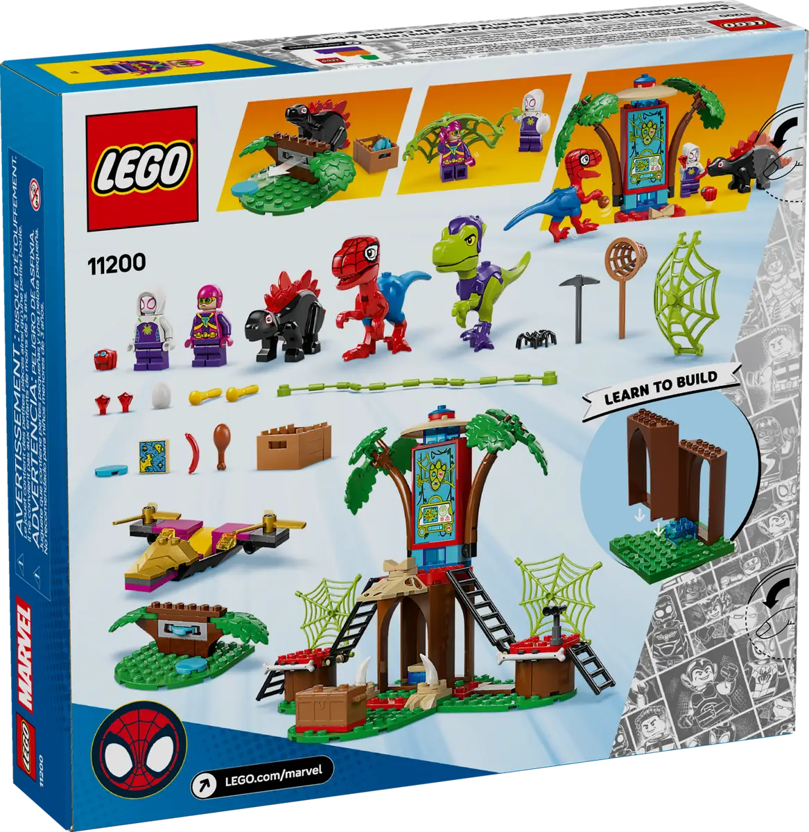 LEGO Spidey and Gobby's Raptor Battle at Tree House 6526770/11200