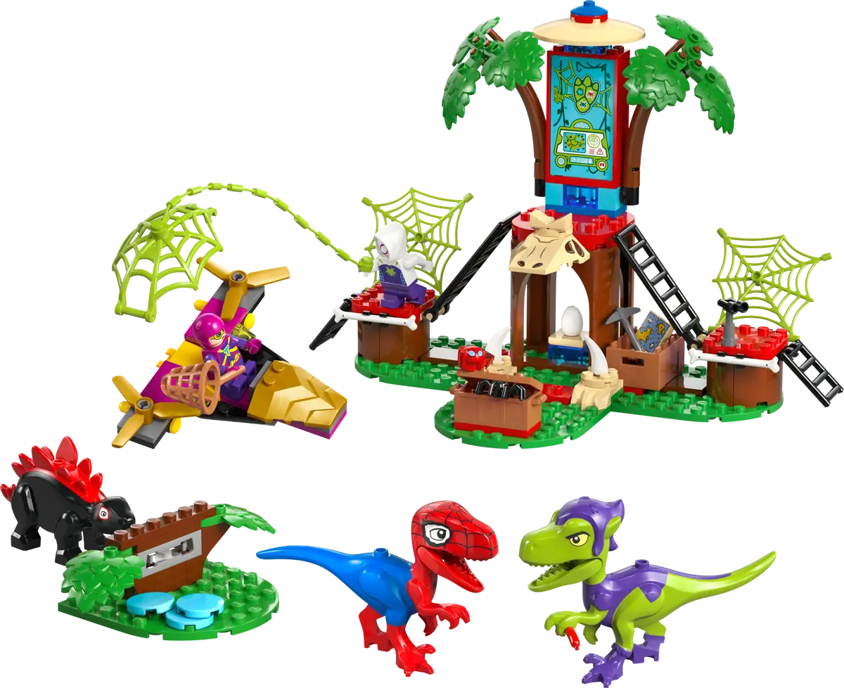 LEGO Spidey and Gobby's Raptor Battle at Tree House 6526770/11200