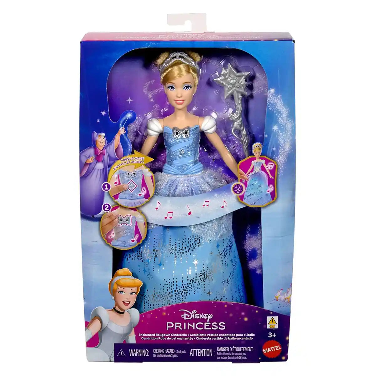 Disney Princess Cinderella Feature Doll JBF94 - Colorland Toys