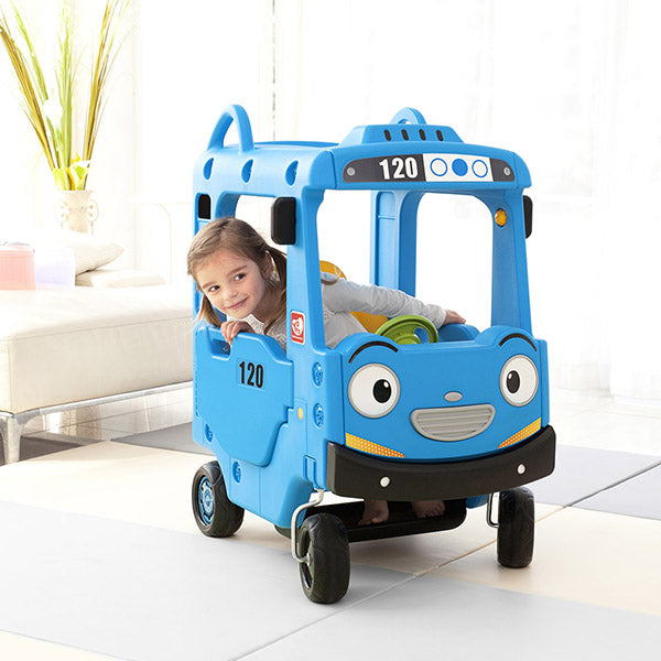 Yaya Ride On Push Car Roof School Bus Blue Z-01 - Colorland Toys