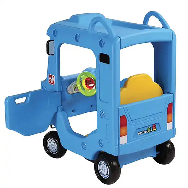 Yaya Ride On Push Car Roof School Bus Blue Z-01 - Colorland Toys