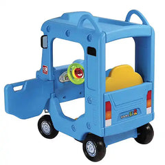 Yaya Ride On Push Car Roof School Bus Blue Z-01 - Colorland Toys