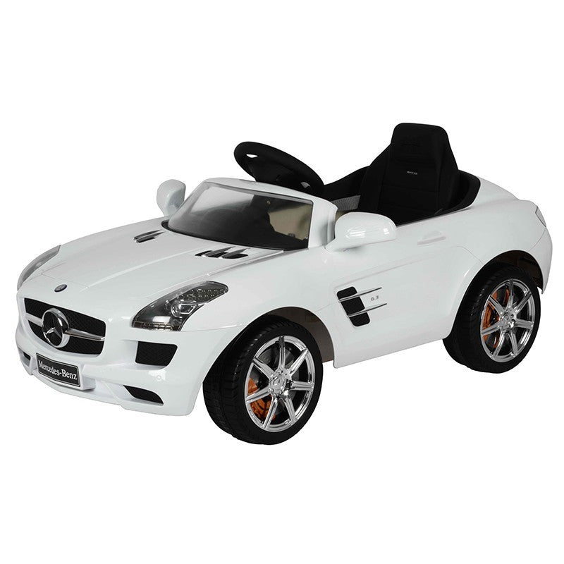 Megastar Licensed Mercedes Benz SLS 6V Electric Ride On White 681R - Colorland Toys