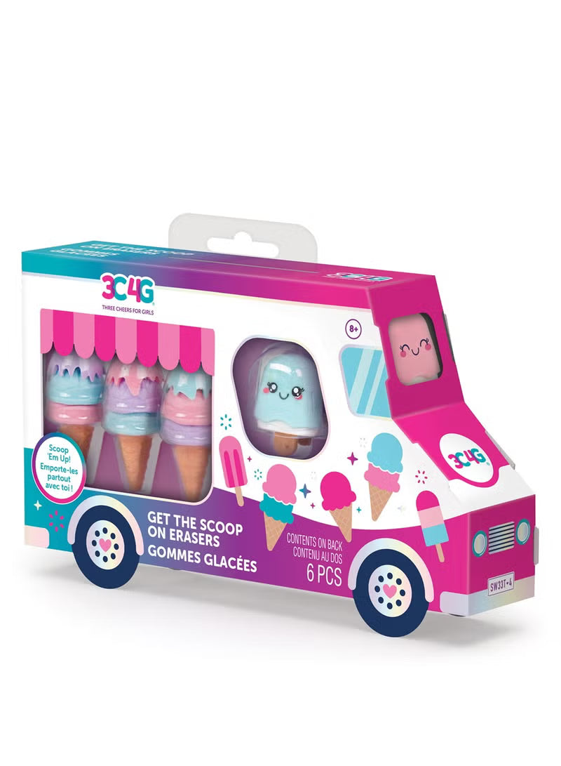 3C4G Get the Scoop on Erasers 12047 - Colorland Toys
