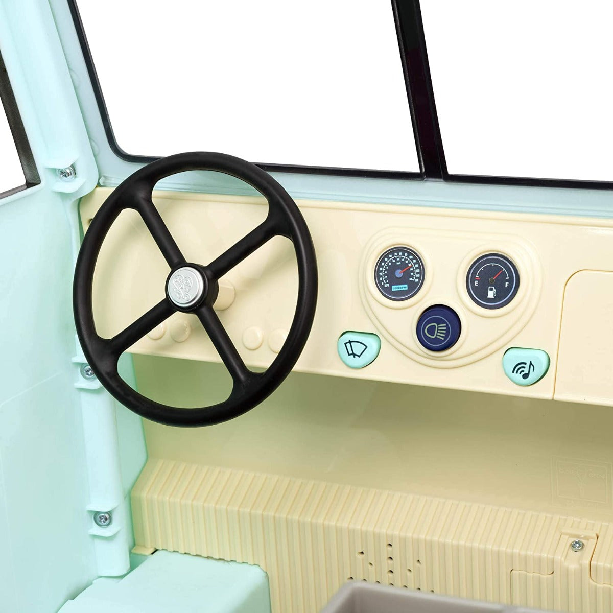 Our Generation Sweet Stop Ice Cream Truck with Electronics for 18-inch Dolls Light Blue - Colorland Toys