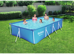 Bestway Steel Pro Power Pro Rectangular Frame Pool 4.00m x 2.11m x 81cm 56405 - Colorland Toys