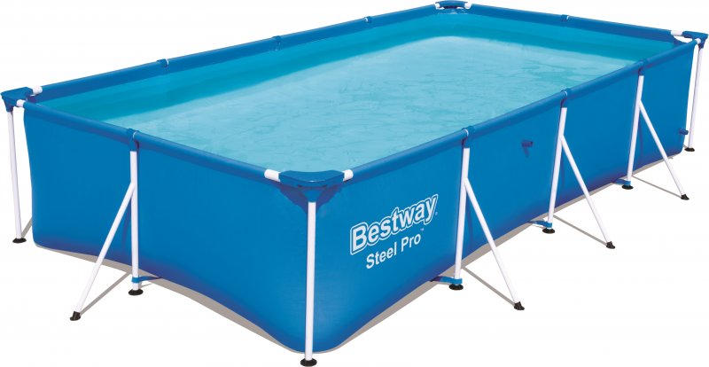 Bestway Steel Pro Power Pro Rectangular Frame Pool 4.00m x 2.11m x 81cm 56405 - Colorland Toys