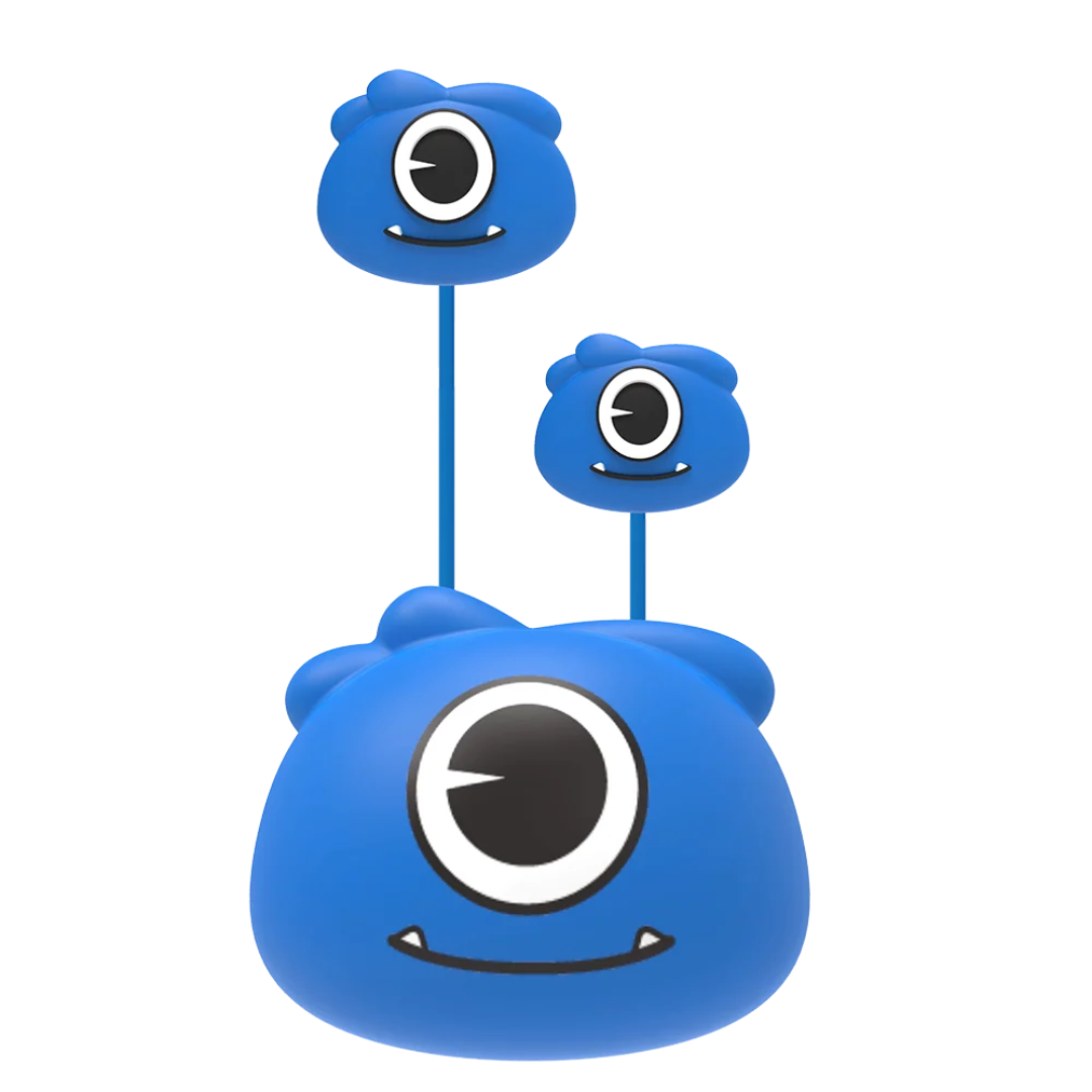 Jellie Drops Wired Earphones Blue 3.5mm EP502B — image 2