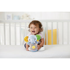 VTech Snooze & Soothe Elephant Blue Baby Plush Toy 80-508603