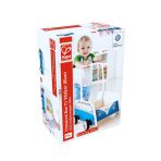 Hape Classical Bus Walker - Blue - Colorland Toys