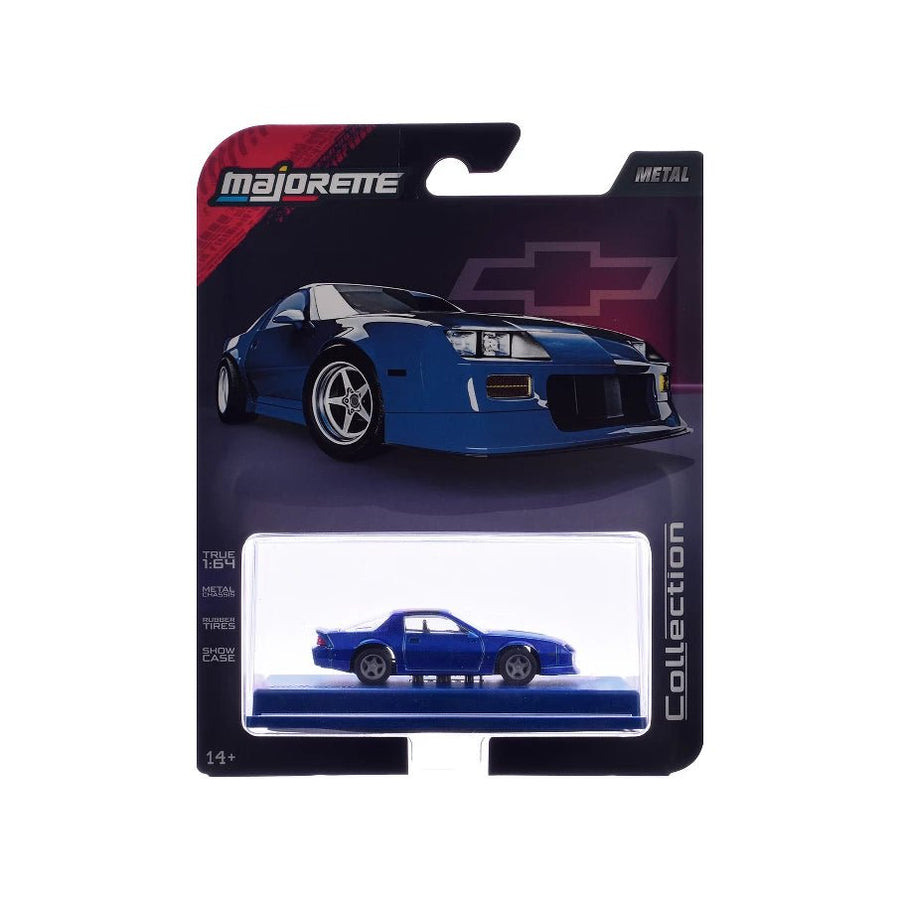1985 Chevrolet Camaro Blue Metallic with Black Top - Majorette Collection — image 10