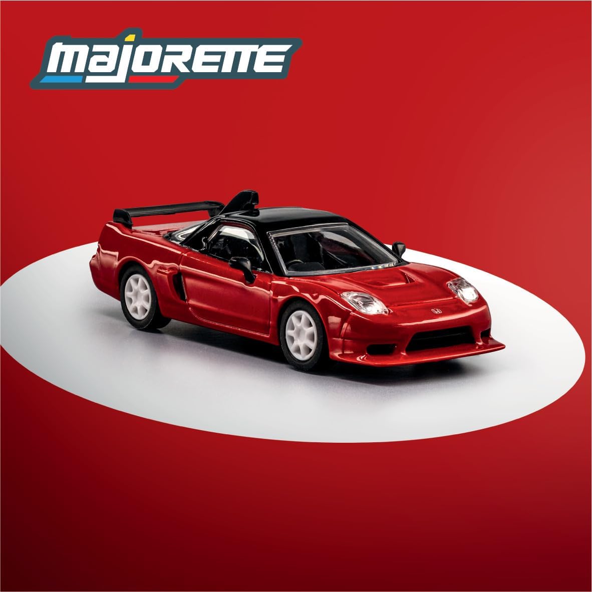1995 Honda NSX-R GT RHD (Right Hand Drive) Red with Black Top - Majorette Collection — image 3
