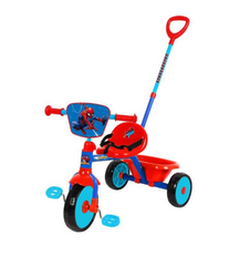 Spartan Marvel Spiderman Tricycle with Pushbar - MQ-SP-TR - Colorland Toys