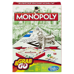 Hasbro Monopoly Grab & Go Travel Game B1002 - Colorland Toys