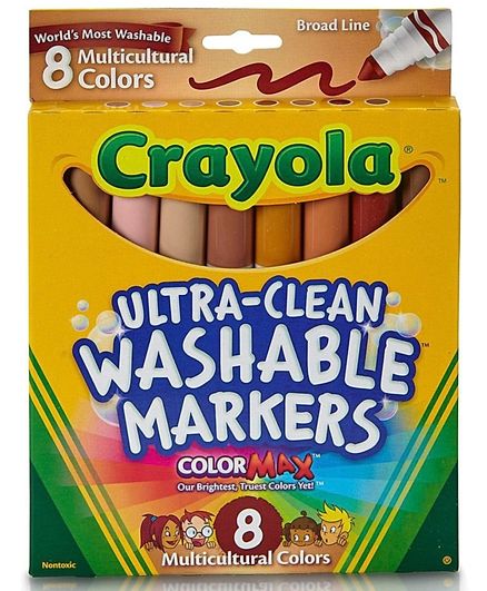 Crayola 8 Ultra-Clean Broad Line Markers - Colorland Toys
