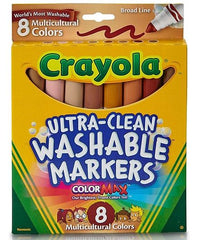 Crayola 8 Ultra-Clean Broad Line Markers - Colorland Toys