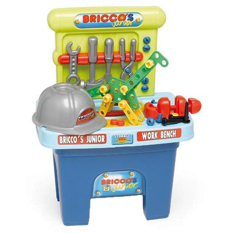 Chicos Briccos Junior Portable Work Bench with Helmet - Colorland Toys