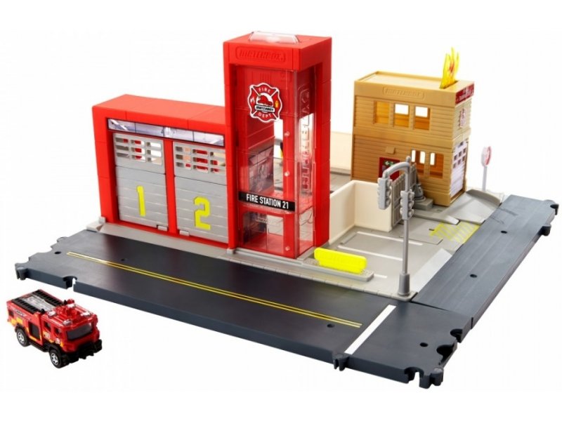 Matchbox Action Drivers Fire Rescue Station Playset