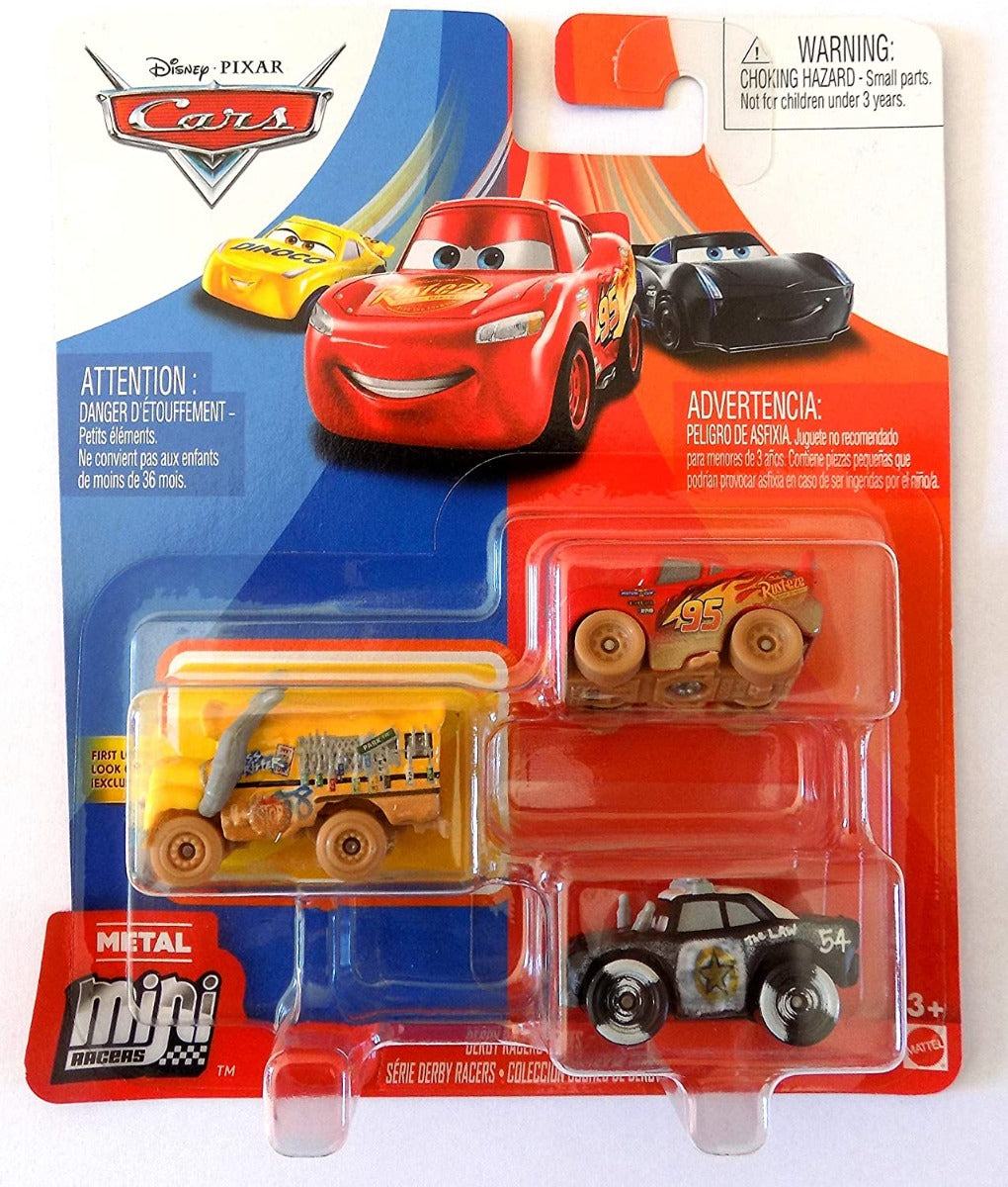 Disney Pixar Cars Minis Racer 3-Pack - Colorland Toys
