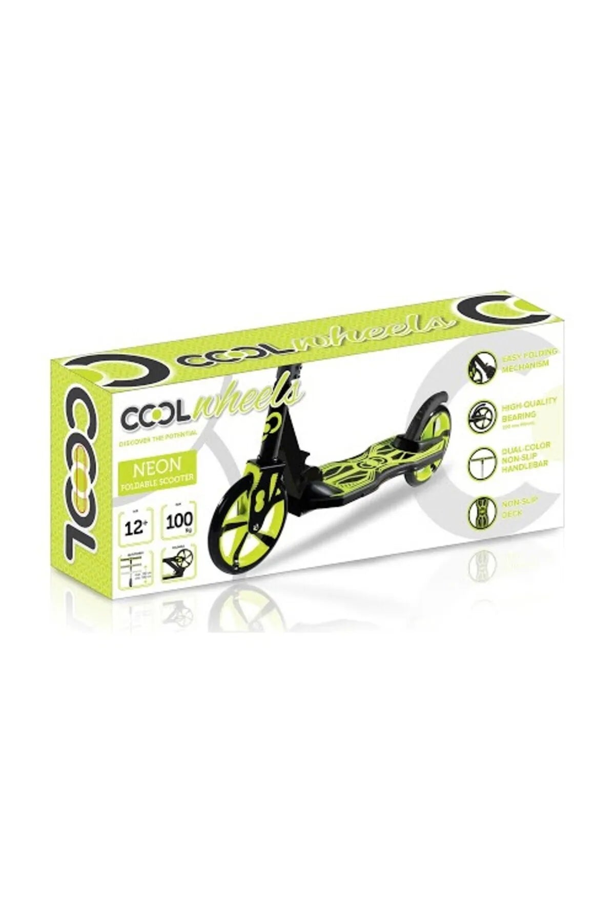 Furkan Toys Cool Wheels 2 Wheel Maxi Scooter Green FR58499 - Colorland Toys