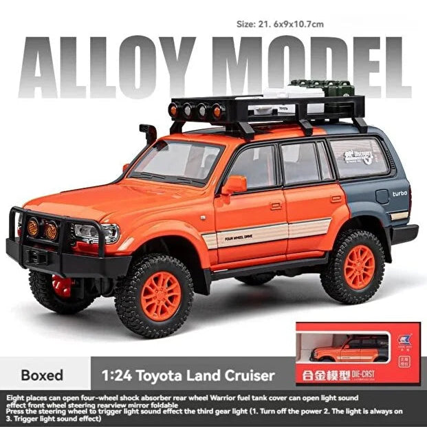 Pullback Toyota Land Cruiser LC80 Off-Road Die-Cast 1:24 Scale Asstd. CZ609A — image 5