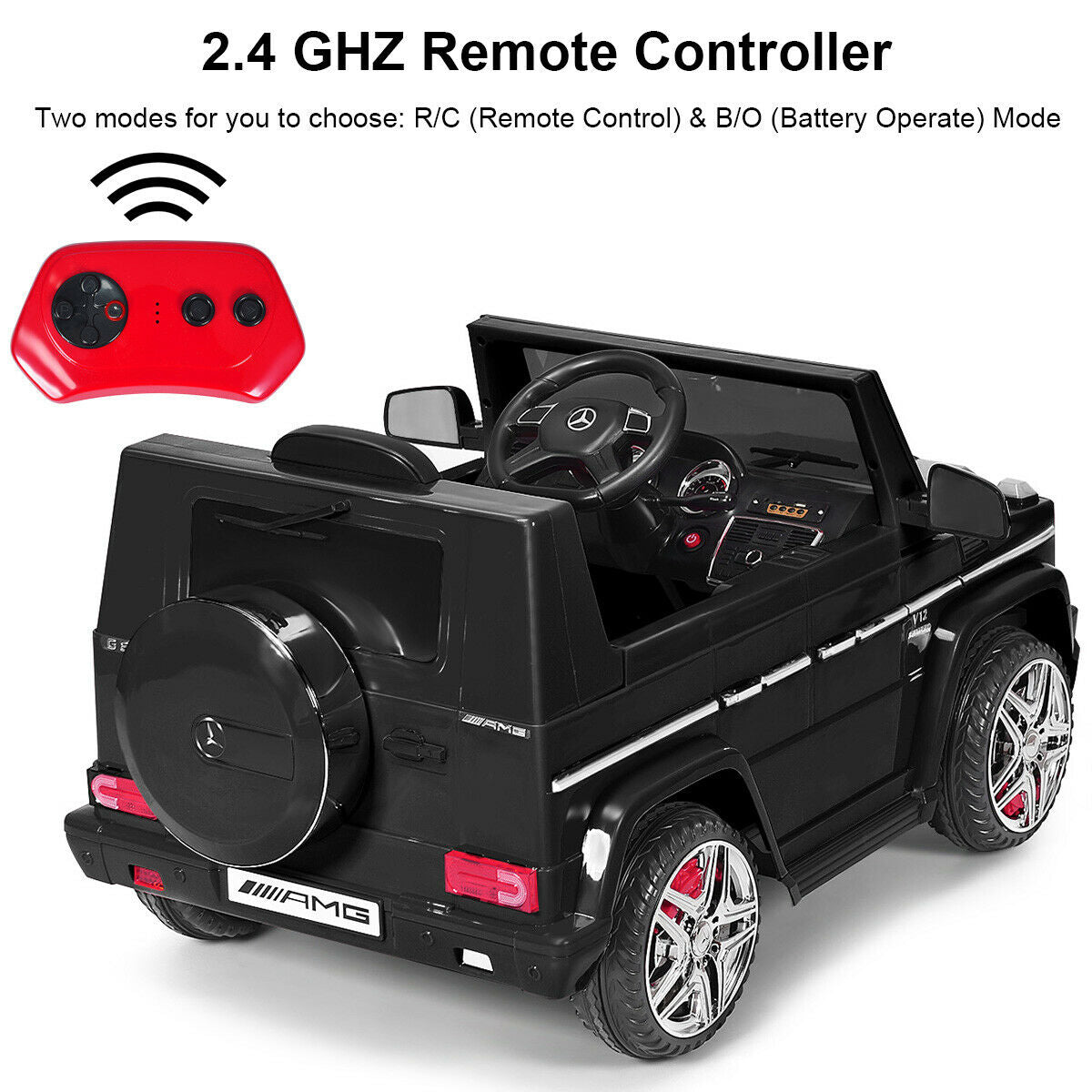 Licensed Mercedes Benz Ride on Powered Car with Remote Control - Colorland Toys