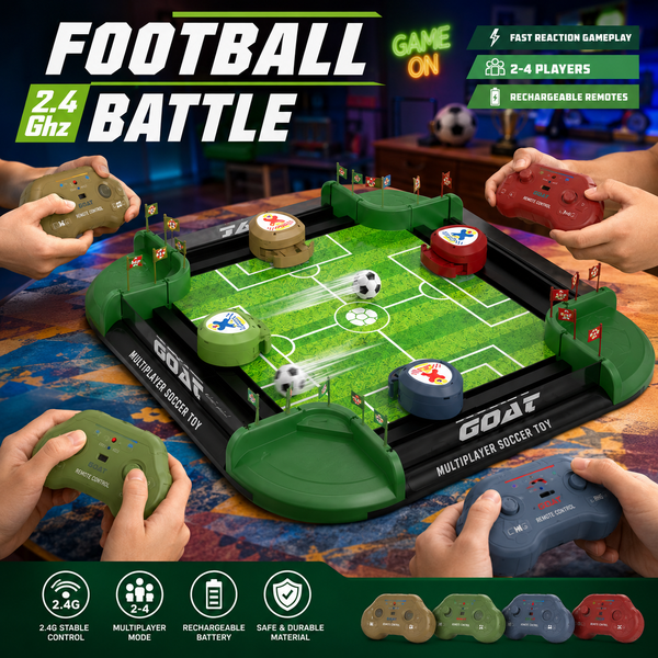 Football Battle Ground 4 RC Tabletop Soccer Game - Colorland Toys
