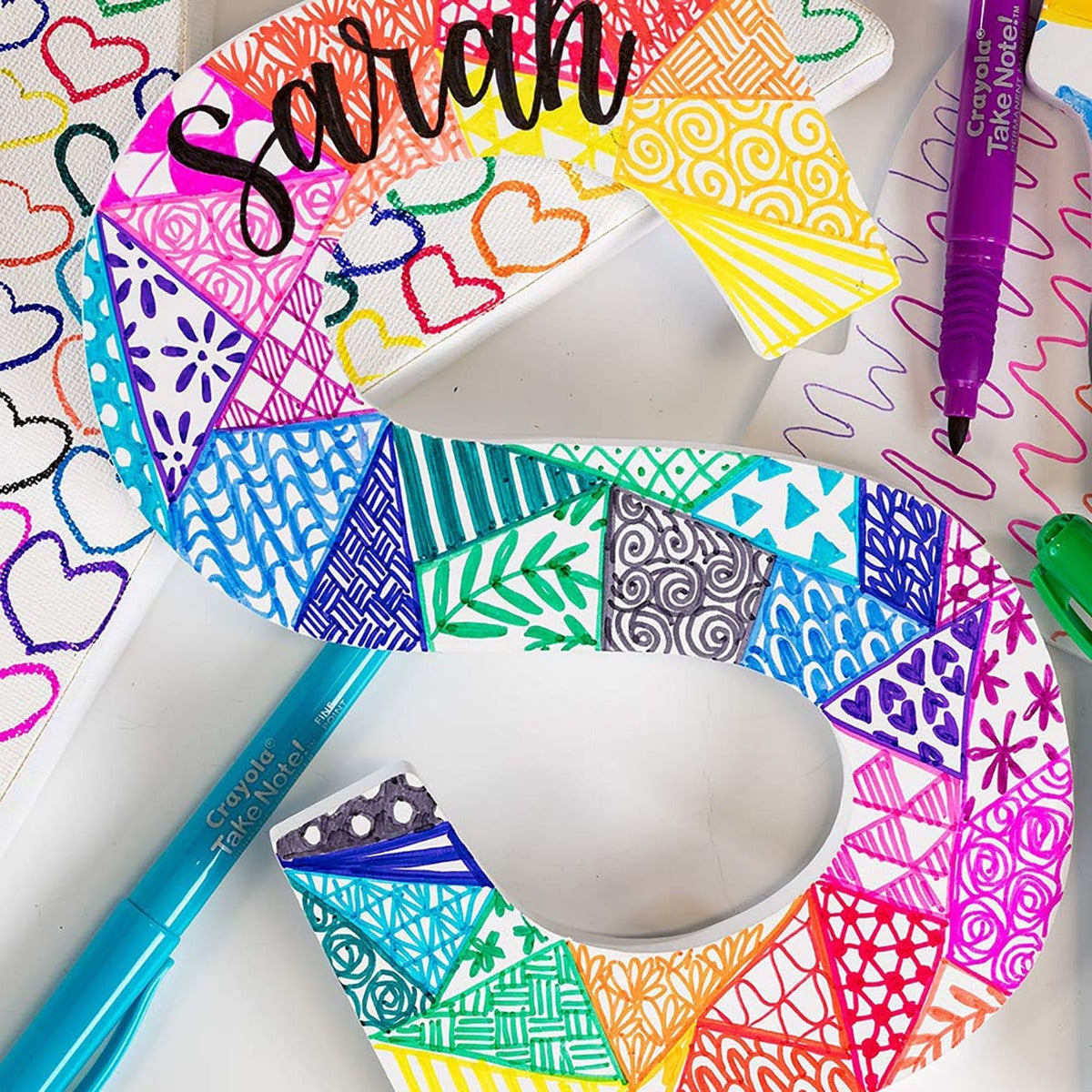 Crayola Take Note Permanent Markers Fine Point 58-6539