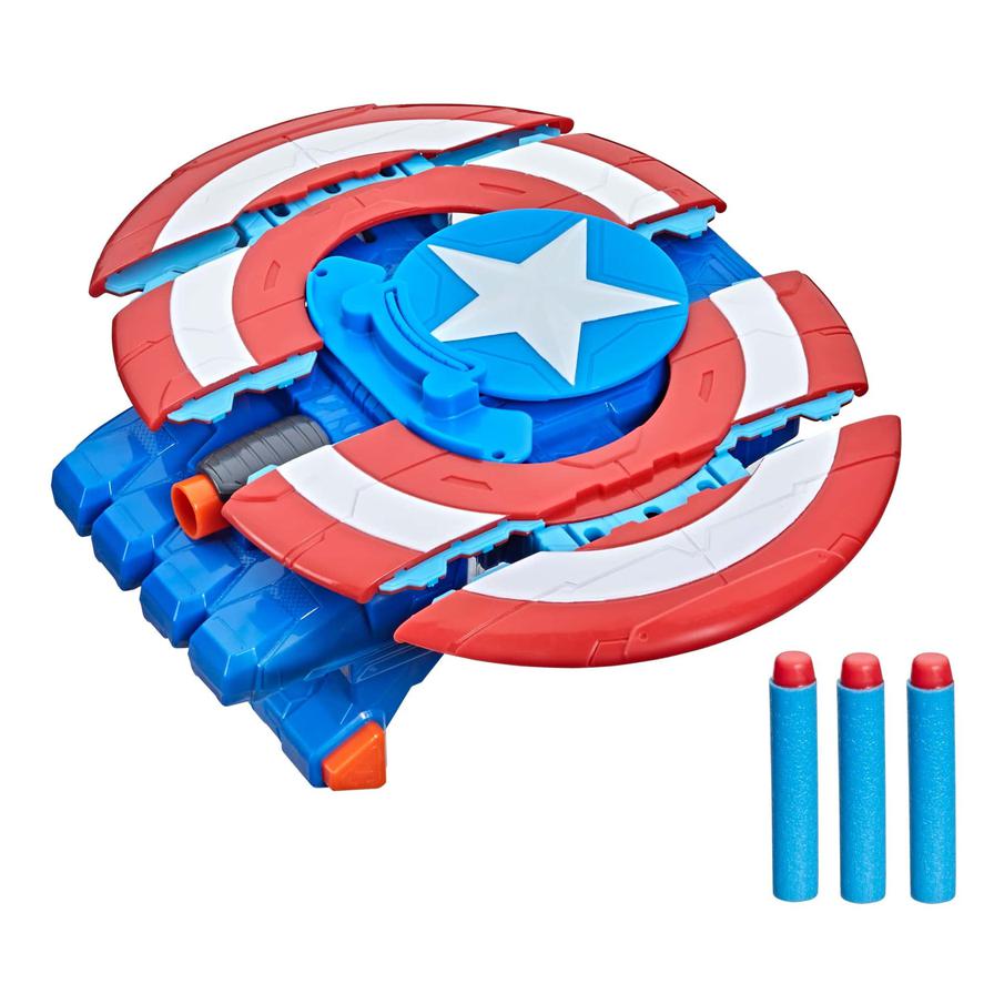 Nerf Avengers Mech Strike Captain America Strikeshot Shield - Colorland Toys