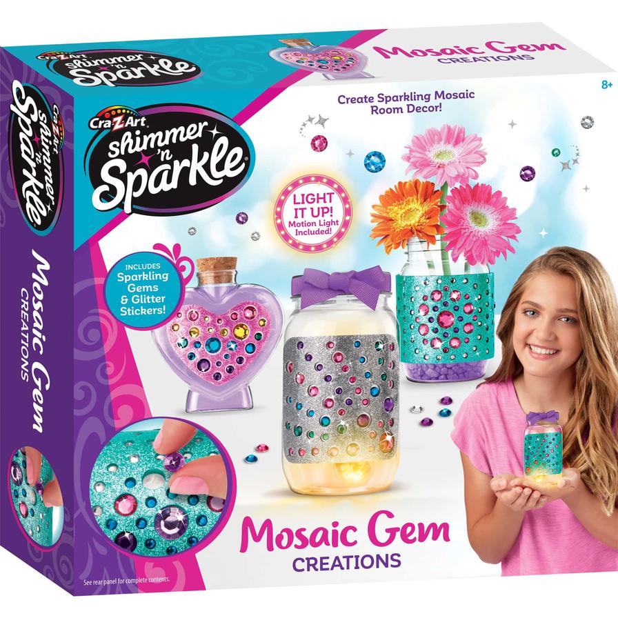 Shimmer n Sparkle Mosaic Gem Creations Kit 17970 - Colorland Toys