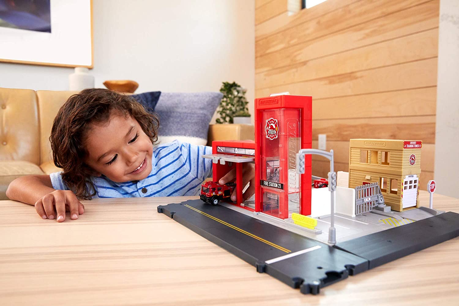 Matchbox Action Drivers Fire Rescue Station Playset