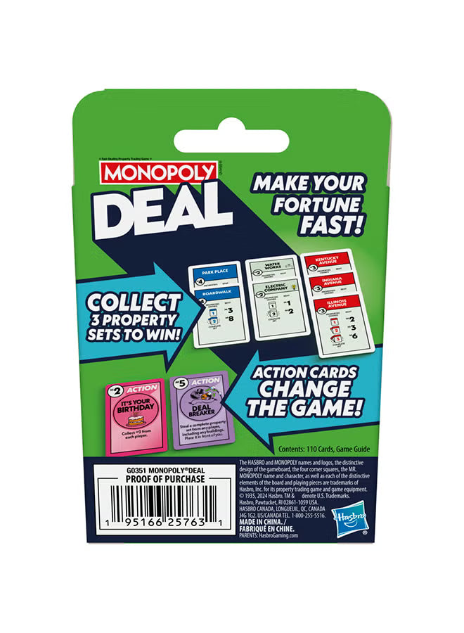 Monopoly Deal Refresh - English - Colorland Toys
