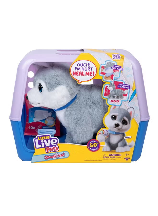 Little Live Pets Ouchies Deluxe Single Pk Aspen Husky 26680 — image 2