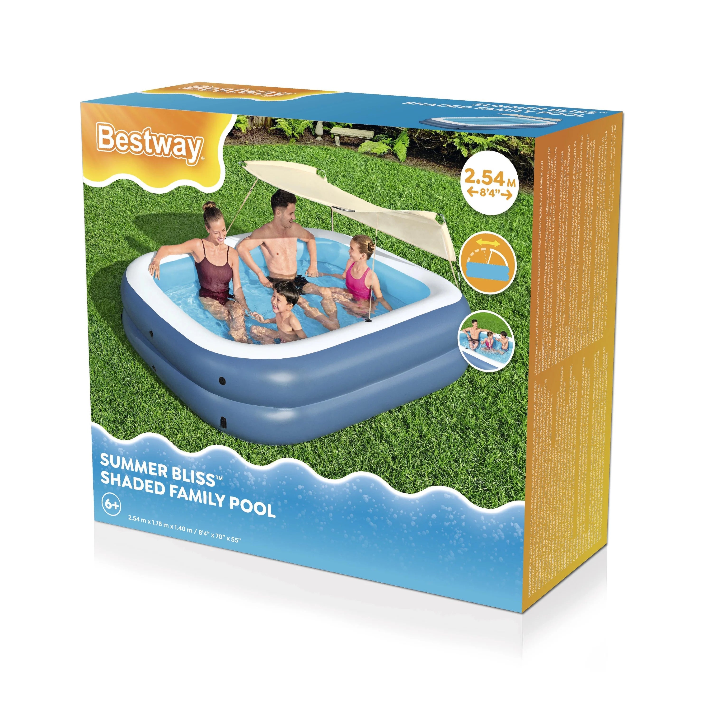 Bestway® Summer Bliss Shaded Family Pool 54449 - Colorland Toys