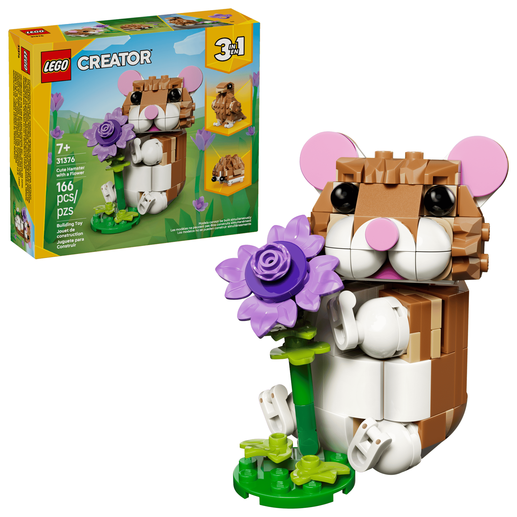 LEGO Creator Cute Hamster With A Flower 31376 - Colorland Toys
