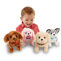 ADDO Playful Puppy Pal – Interactive Chocolate Lab Plush