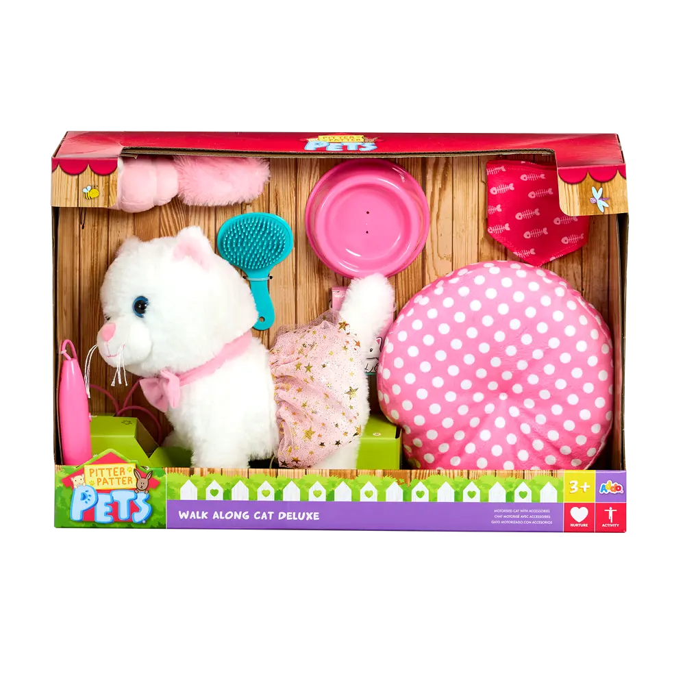 ADDO Walk Along Cat Deluxe – Interactive Plush Pet