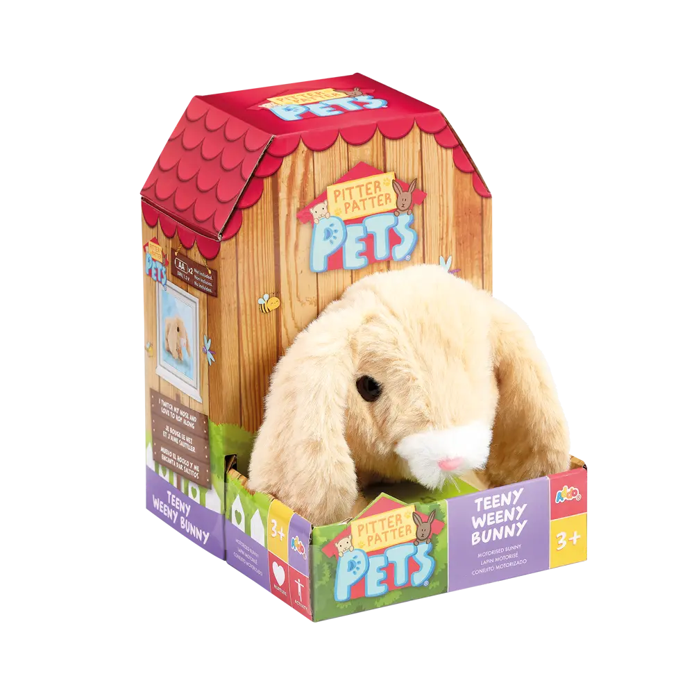 ADDO Teeny Weeny Floppy Bunny – Interactive Plush Pet