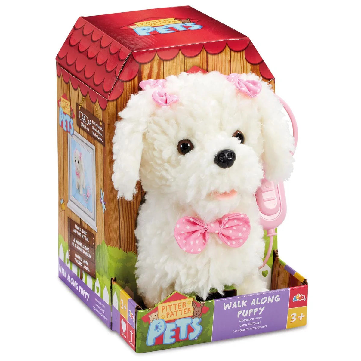 ADDO Walk Along Poodle – Interactive Plush Puppy