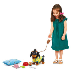 ADDO Wiggle Jiggle Dachshund Deluxe – Interactive Plush Puppy