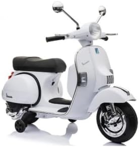 Moto Vespa Motorcycle Ride On White JMB9001 - Colorland Toys