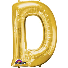 Anagram Supershape Balloons Gold - Letter D 33inch 32953