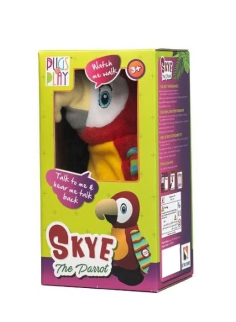 Pugs at Play Skye The Talking Parrot ST-PAP40 - Colorland Toys